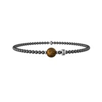 Bracciale Kidult Uomo Love in Acciaio Occhio di tigre 732247 - 732247